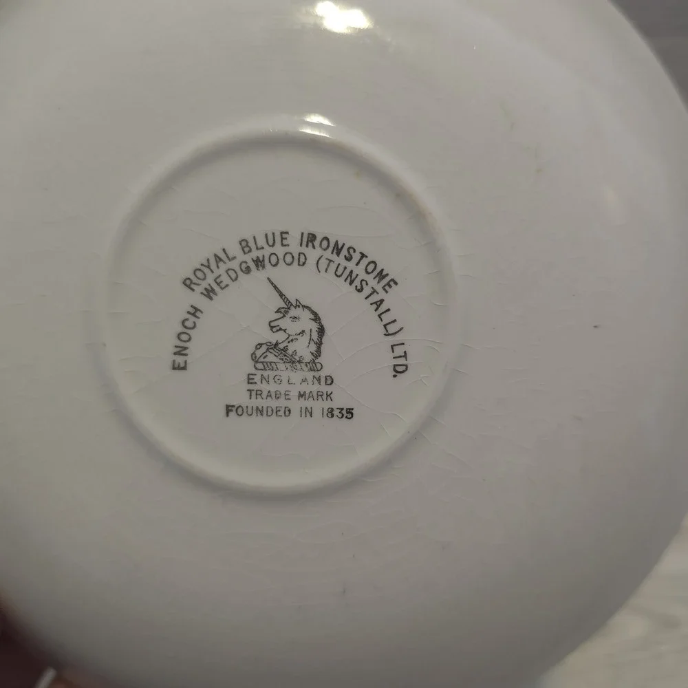 Enoch Wedgwood Royal Blue Ironstone 5.75